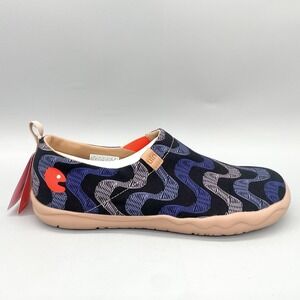 UIN Footwear Mens 11.5 La Pedrera Toledo Loafer Canvas Art Slip On‎ Casual Walk